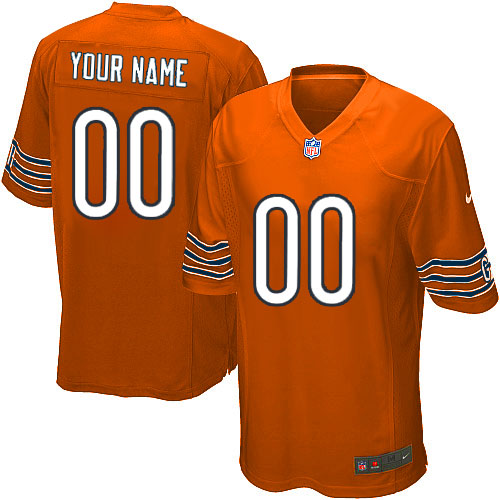 Youth Limited Nike Jersey Orange Alternate - Customized NFL Chicago Bears